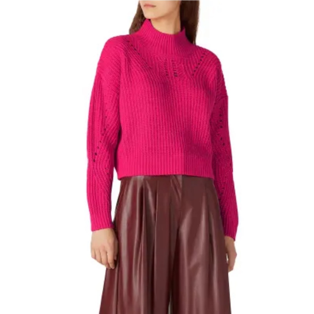 BLANKNYC CADILLAC TURTLENECK SWEATER HOT PINK IN SIZE XS - BRAND NEW
